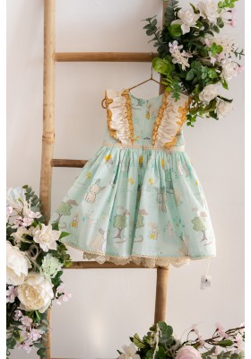 Mint Bunnies Dress