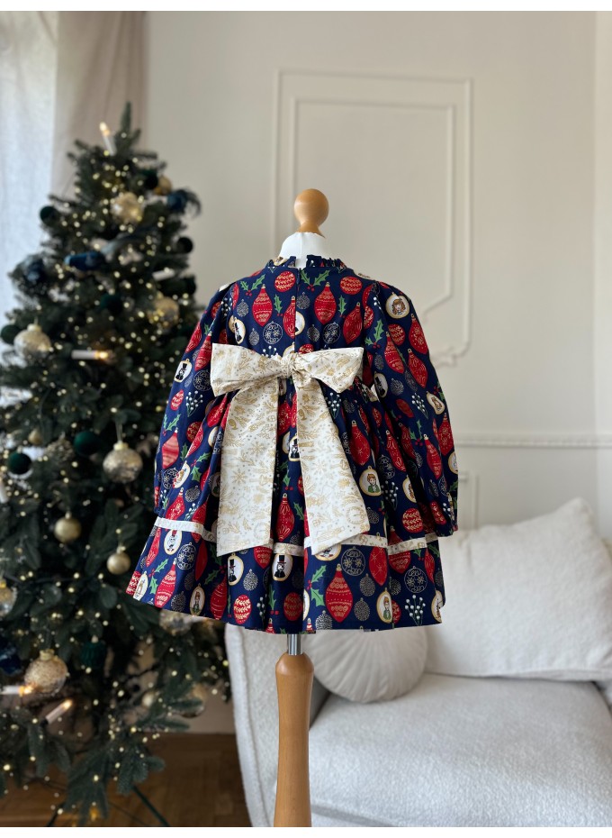 Enchanted Blue Nutcracker Holiday Dress