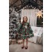 Enchanted Green Nutcracker Holiday Dress