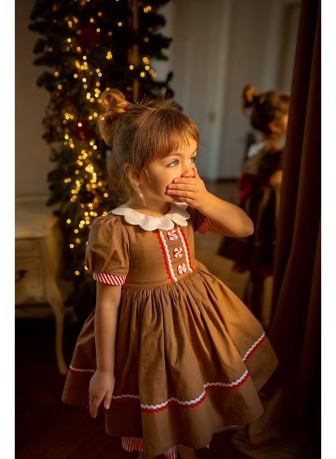 Gingerbread Christmas dress