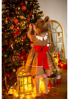 Gingerbread Christmas dress