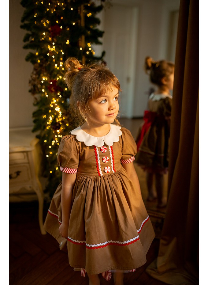 Gingerbread Christmas dress