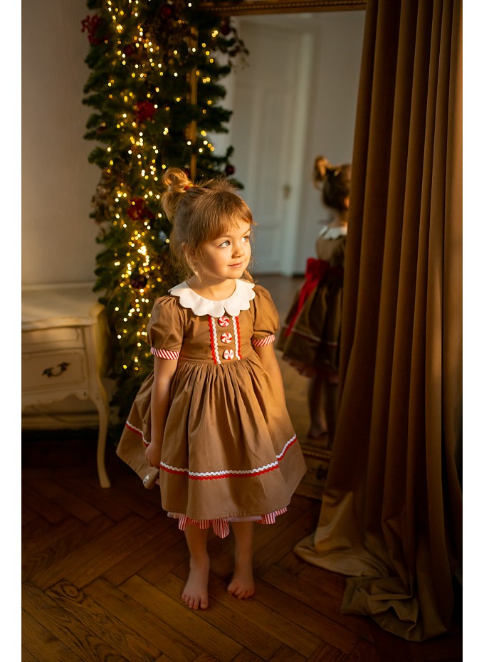 Gingerbread Christmas dress