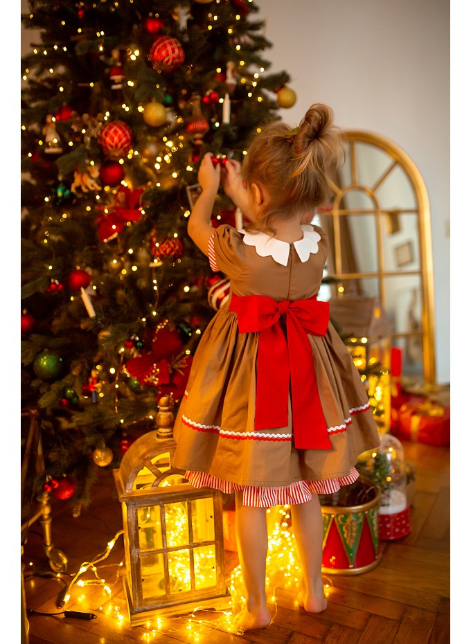 Gingerbread Christmas dress