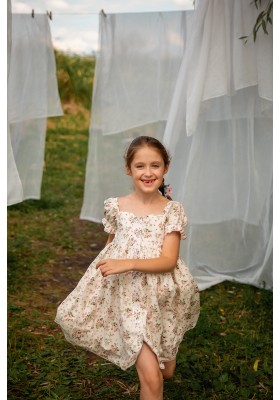 Rose white dress