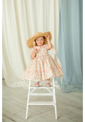 Watercolor pink dress