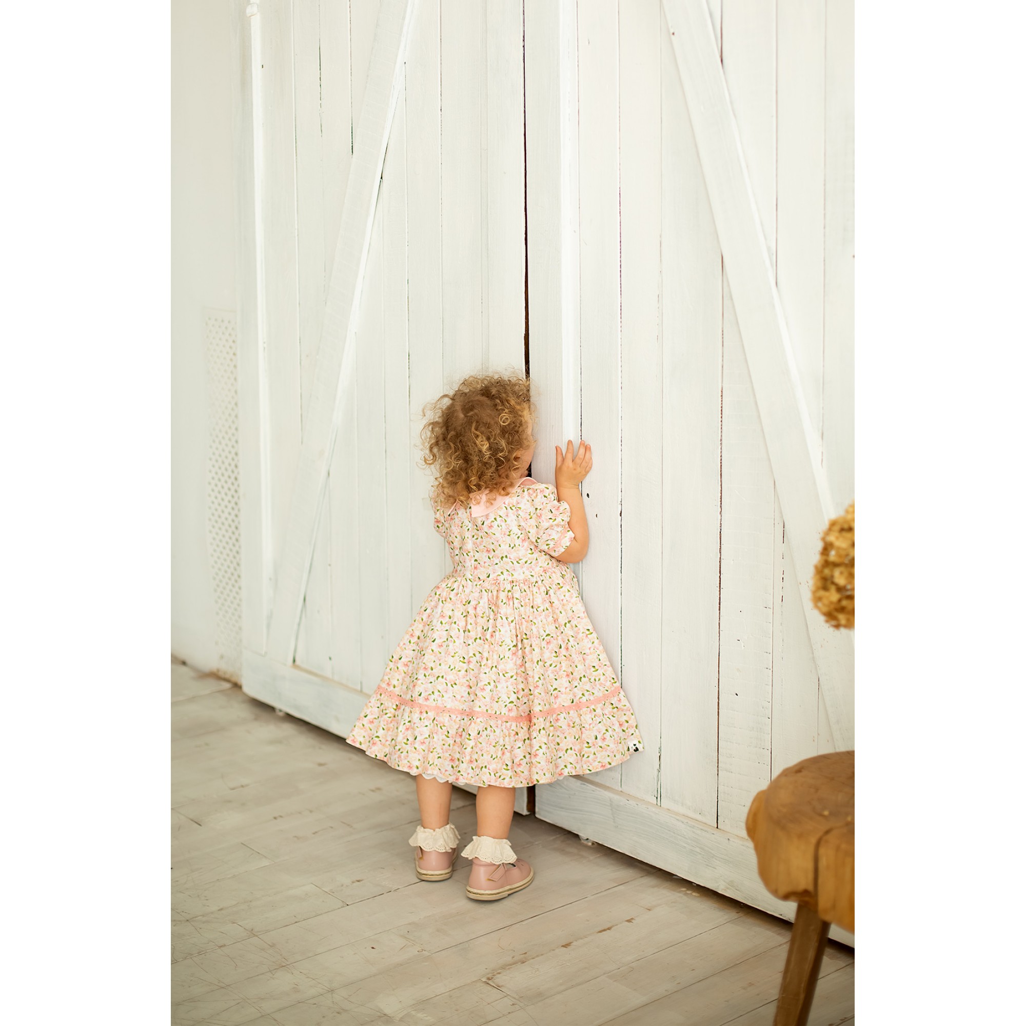 Watercolor Pink Dress – Elegant Girls' Easter Dress | Cotton Watercolor Pink Dress – Elegant Girls' Easter Dress | Cotton