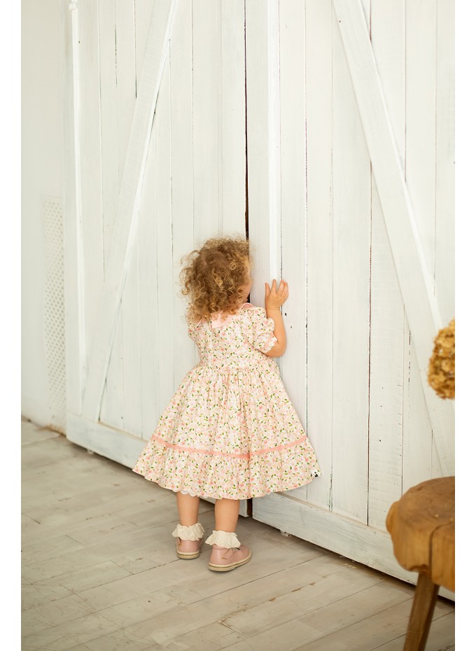 Watercolor Pink Dress – A Graceful Easter Outfit for Your Little One