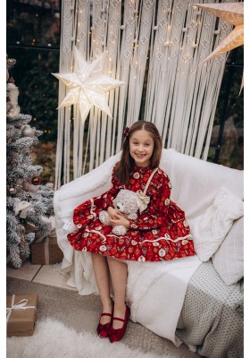 Enchanted Red Nutcracker Holiday Dress