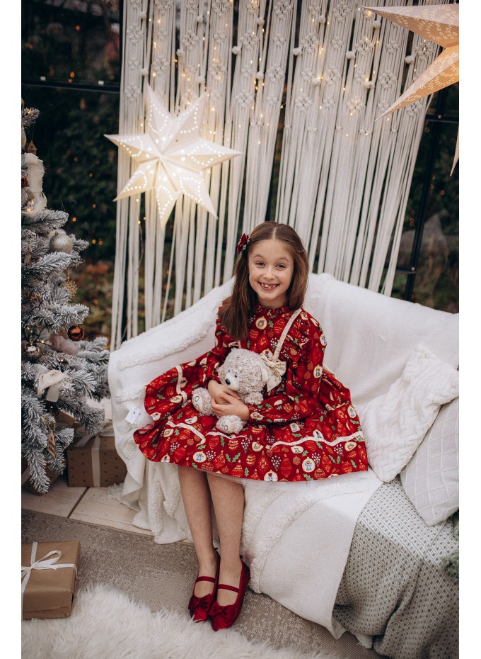 Enchanted Red Nutcracker Holiday Dress