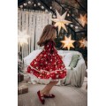 Enchanted Red Nutcracker Holiday Dress