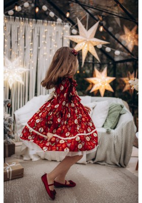 Enchanted Red Nutcracker Holiday Dress