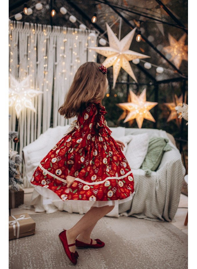 Enchanted Red Nutcracker Holiday Dress