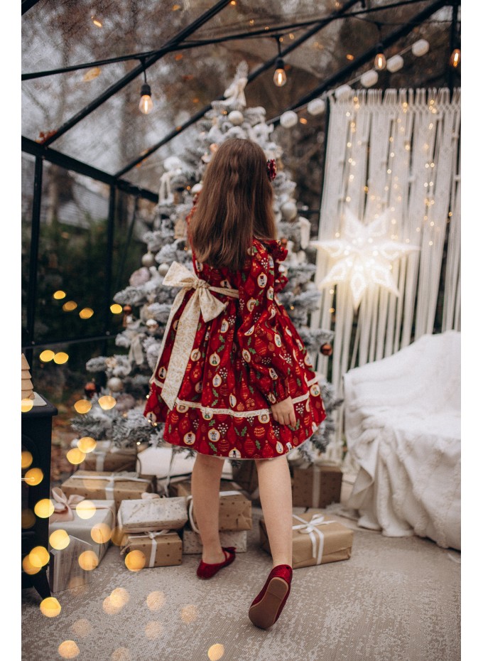 Enchanted Red Nutcracker Holiday Dress