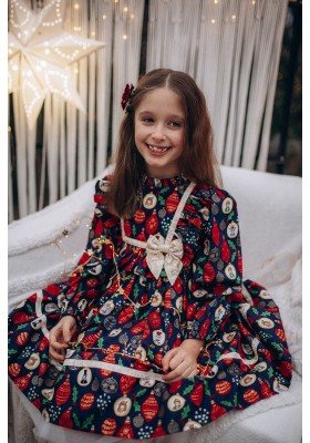 Enchanted Blue Nutcracker Holiday Dress