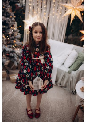 Enchanted Blue Nutcracker Holiday Dress